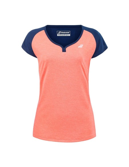 Camiseta Babolat Play Cap Coral Mujer | Ofertas de pádel